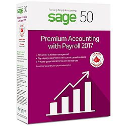 Sage 50 Premium Accounting 2017 with Payroll Services (2-User)