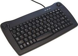 Solidtek Mini Keyboard 88 Keys With Trackball Mouse KB 5010BP PS 2 88 Key Trackball QWERTY H3C0689MT-3007