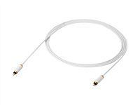 H3C06S15B-0811 8ft-cable-white-gold-plated-audio-coaxial-cable