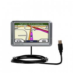 USB Data Hot Sync Straight Cable for the Garmin Nuvi 260W 260 with Charge Function – Two functions in one unique Gomadic TipExchange enabled cable