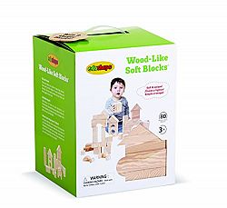 EDUSHAPE Wood-Like Soft Blocks-Set of 80
