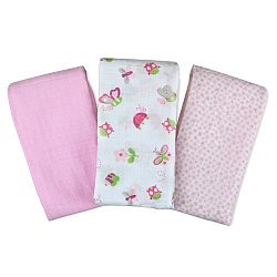 SwaddleMe Muslin Blanket, Bugs & Butterflies, 3-Pack (Discontinued by Manufacturer)