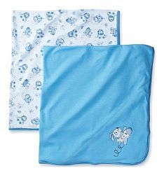Absorba - Set of 2 - Blue Baby Blankets