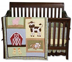 Trend Lab 4 Piece Crib Bedding Set, Baby Barnyard by Trend Lab
