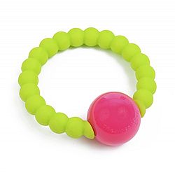 Chewbeads Mercer Rattle, Chartreuse