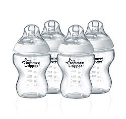 Tommee Tippee Closer to Nature 260 ml/9fl oz Feeding Bottles (4-pack) by Tommee Tippee