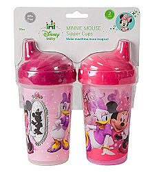 Disney Minnie Mouse Clubhouse Sippy Cups, Pink, 2 Count