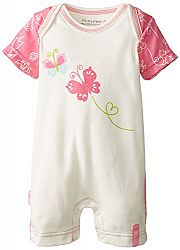 Kushies Baby It's My Planet 2 Romper, Pink Print, 9 Months