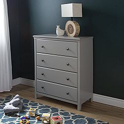 South Shore Cotton Candy 4-Drawer Chest Grey