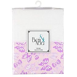 Kushies Baby Percale Crib Skirt, Pink Butterfly