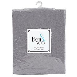 Kushies Baby Jersey Fitted Play Pen Sheet, Grey Solid