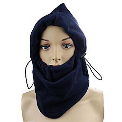 Lowpricenice Protective Motorcycle Fleece Neck Full Face Outdoor Mask Cover Hat Cap (Navy)