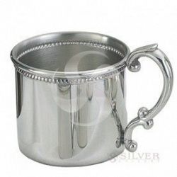 Empire Pewter Beaded Baby Cup by Empire Silver