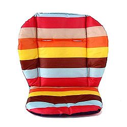 Rainbow Color Soft Thick Pram Cushion Chair Bb Car Umbrella Cart Seat Pad Cotton Striped Liner