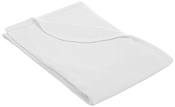 TL Care 100% Cotton Swaddle/Thermal Blanket, White