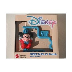 DISNEY SPIN'N PLAY Rattle BABY MICKEY by Disney