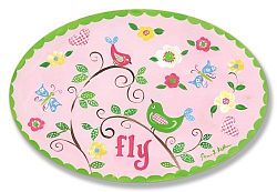 The Kids Room by Stupell Fly Birds on Branches Oval Wall Plaque by The Kids Room by Stupell