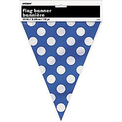 Unique Party Polka Dot Bunting (One Size) (Royal Blue)
