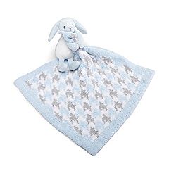 Nat and Jules Baren Bunny and Chenille Blankie Set