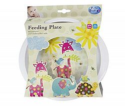 First Steps Patchwork Friends Feeding Plate 12months+ by First Steps