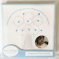 Fingerprint Tree Canvas by Simple