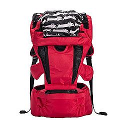 Kris&Ken Waterproof Oxford Baby Carrier With Detachable Hipseat Breathable Backpack-Red by Kris&Ken