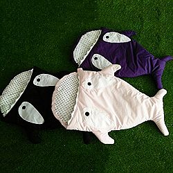 HOT SEAL® Shark Bites Baby Sleeping Bag Newborn Sacks Swaddling Blanket (Pink(big eye))