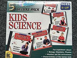 5 KID SCIENCE CD ROMS PHYSICS, CHEMISTRY, NATURE, BIOLOGY AND HUMAN BODY