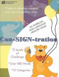 ASL American Sign Language Con-SIGN-tration Memory Game #4 for Windows Only