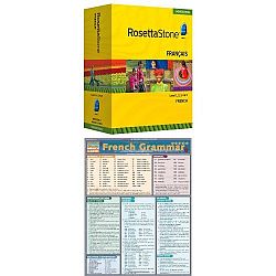 Rosetta Stone Homeschool French Level 1-5 Set including Audio Companion + French Grammar Bundle