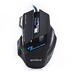 Goodland's Gaming Mouse, USB Wired Gaming Gamer Mouse Mice Adjustable DPI Switch Function 5500DPI/3200DPI/2400 DPI /1600 For Windows, Mac, Linux and Vista etc