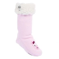 Little Kid's The Sherpa Animal Fleece Sock-Pinky The Pig
