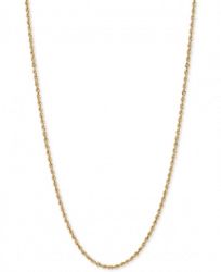 18" Glitter Rope Chain Necklace (1-3/4mm) in 14k Gold