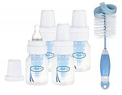 Dr. Brown's 4 Pack Natural Flow 2 Ounce Feeding Bottles with Big Bottle Brush