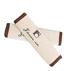 a Pair of Baby Kid Car Seat Strap Cover Toddler Infant Stroller StrapCover BEIGE