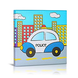 Green Frog Canvas Gallery Wrapped Art Decor, Police