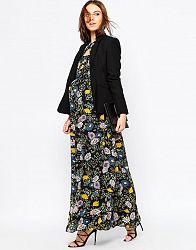 ASOS Maternity Maxi Dress In Winter Floral - 14