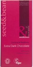 Org Coconut & R/berry Dark Bar by Seed & Bean