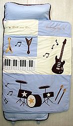 SoHo Nap Mat , Blue Rock Band(All Hand Embroidery) by Ellie and Luke