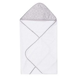 Trend Lab Circles Hooded Towel, Gray/White