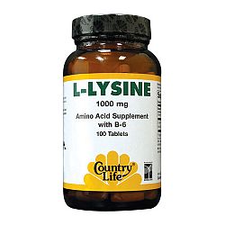 Country Life L-Lysine - 1000 mg 100 tabs