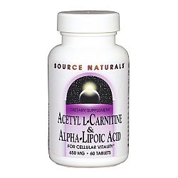 Source Naturals Acetyl L-Carnitine & Alpha-Lipoic Acid - 650 mg 60 tab