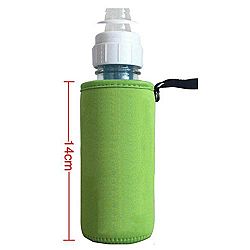 hibote Baby Insulated Keep Warm Holder Storage Bag Pouch for Milk Bottle Wide Caliber Hanging Design L (Green)