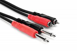 Hosa Cable CPR203 Dual 1/4 Inch To RCA Cable - 9.75 Foot