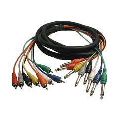 HOSA CPR-807 RCA, 1/4 Inch Phone, 7m (23.1 ft. ) x 8 Multi-track Snake Cables