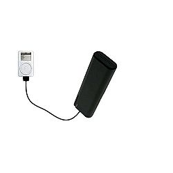 Gomadic Portable AA Battery Pack designed for the Apple iPod 4G (20GB) - Powered by 4 X AA Batteries to provide Emergency charge. Built using TipExchange Technology