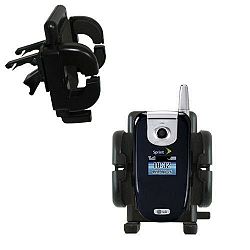 Innovative Vent Cradle Vehicle Mount for the LG LX350 LX-350 - Adjustable Vent Clip Holder for Most Car / Auto Vent Systems
