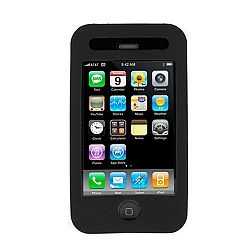 Durable Flexible Soft Black Silicone Skin Case for Apple 2nd Generation Iphone 3G Smartphone