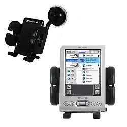 Windshield Vehicle Mount Cradle for the Sony Clie TJ25 - Flexible Gooseneck Holder with Suction Cup for Car / Auto. Lifetime Warranty