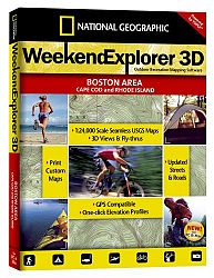 National Geographic TOPO! Weekend Explorer 3D Boston/Cape Cod/Rhode Island Map CD-ROM (Windows)